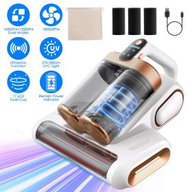 200W Cordless Mattress Vacuum Cleaner 16KPA Suction 18000RPM Vibrating Roller Brush