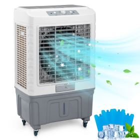 3 in 1 Portable Evaporative Cooler,Indoor,Outdoor,4118CFM Personal Air Cooler,Mechanical control ,13.2 Gal Large Water Tank & Scroll Casters
