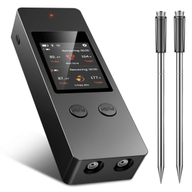 PSJX369 BBQ Meat Thermometer-SUS304 Stainless Steel with Bluetooth 5.2 Connectivity (700ft range), 24-hour battery life (PSJX369: PSJX369)