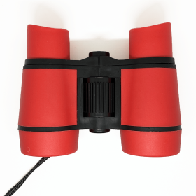 Children's Binoculars Shockproof Toy Binoculars 12 Years Old And Above Boys And Girls Bird Watching Education Learning Hunting Hiking Camping Sci (Color: Red)