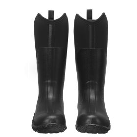Men's Rubber Boots, Protective Footwear, Waterproof Anti Slip Hunting Boots, Gardening Insulated Mud Boots, Protective Footwear, Lightweight & Du (Style: Black Rubber Boots, size: Men-12)