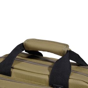 Range Bag for 2 Pistols, Tactical Gun Bag with 2 Built-in Removable Pistol Bags & 6 Detachable Magazines, Gun Range Bag for Outdoor Hunting Shoot (Item Size: 33 x 20 x 23 cm, product color: Brown)